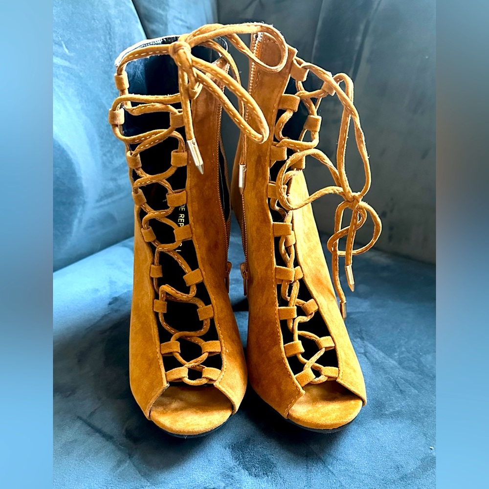 Shoe Republic LA lace up booties